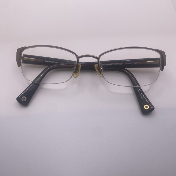 Coach Accessories - Coach Eyeglasses FRAME ONLY HC5053 Eulalia Half Rim 52-18-140 Sand Beige 790